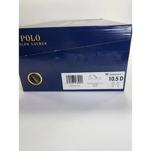 Polo Ralph Lauren Keaton Suede Chukka Boots Size 10.5D Brown Lace Up Casual - Picture 13 of 13